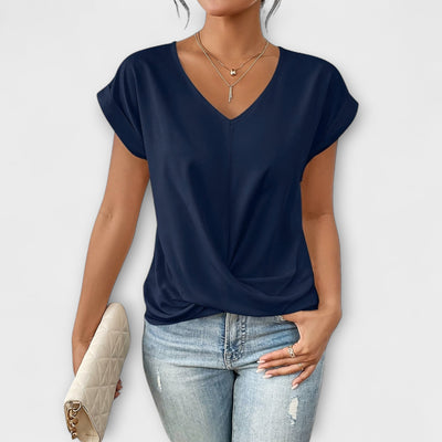 Vanessa™ - Elegant V-neck Top