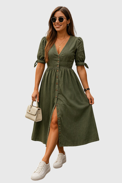 Isabella™ - Elegant Denim Dress