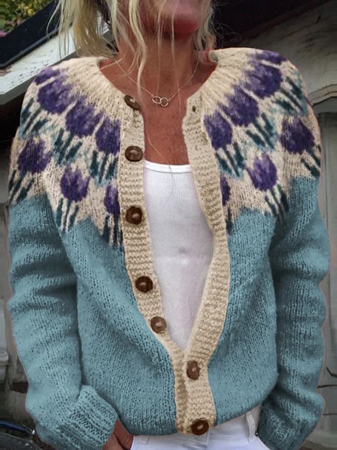 Vesna | Floral Pattern Vest