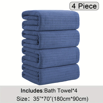 4 Pieces Soft Bath Towels