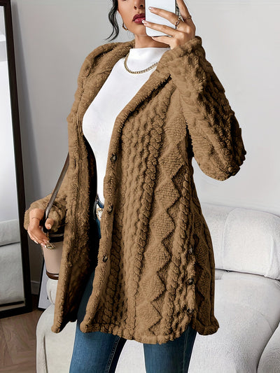 Macella | Plush Hooded Cardigan