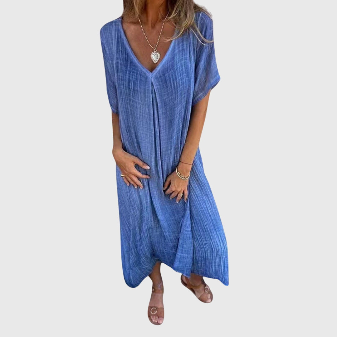 Sophia™ – Elegant Lightweight V-Neck Dress