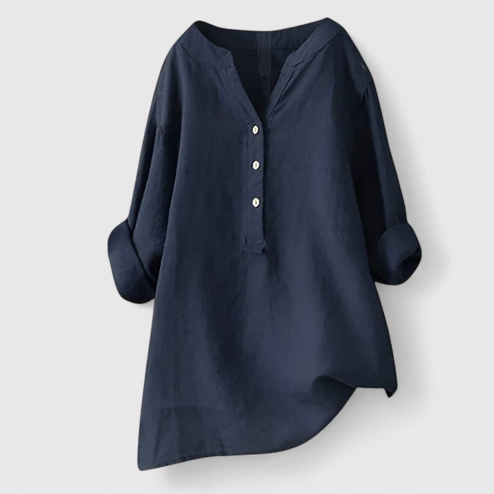 Kayla™ - Elegant Button-Front Shirt