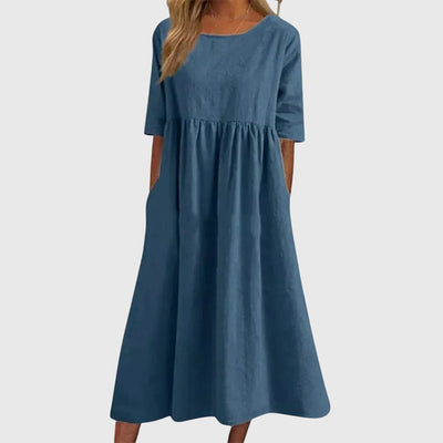 Aaliyah™ - Elegant Short-Sleeved Dress