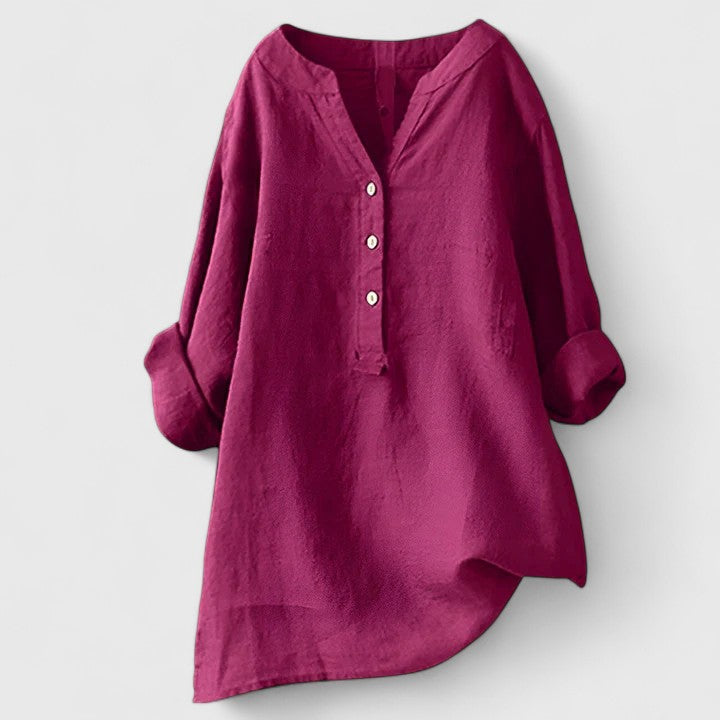 Kayla™ - Elegant Button-Front Shirt