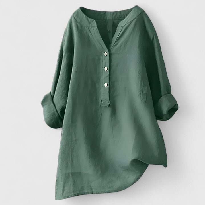 Kayla™ - Elegant Button-Front Shirt