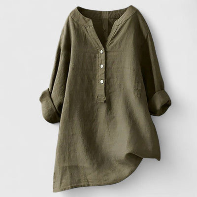 Kayla™ - Elegant Button-Front Shirt