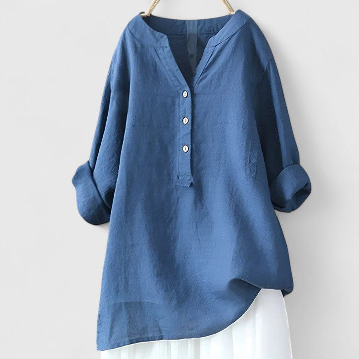 Kayla™ - Elegant Button-Front Shirt