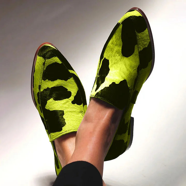 Layka| Animal-Print Loafers