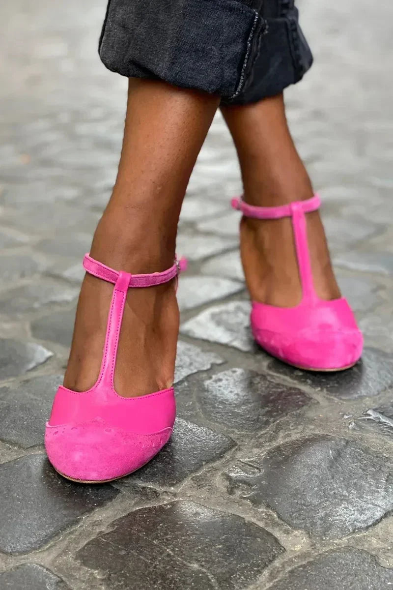 Tura | Closed Sandal With T-Bar Strap