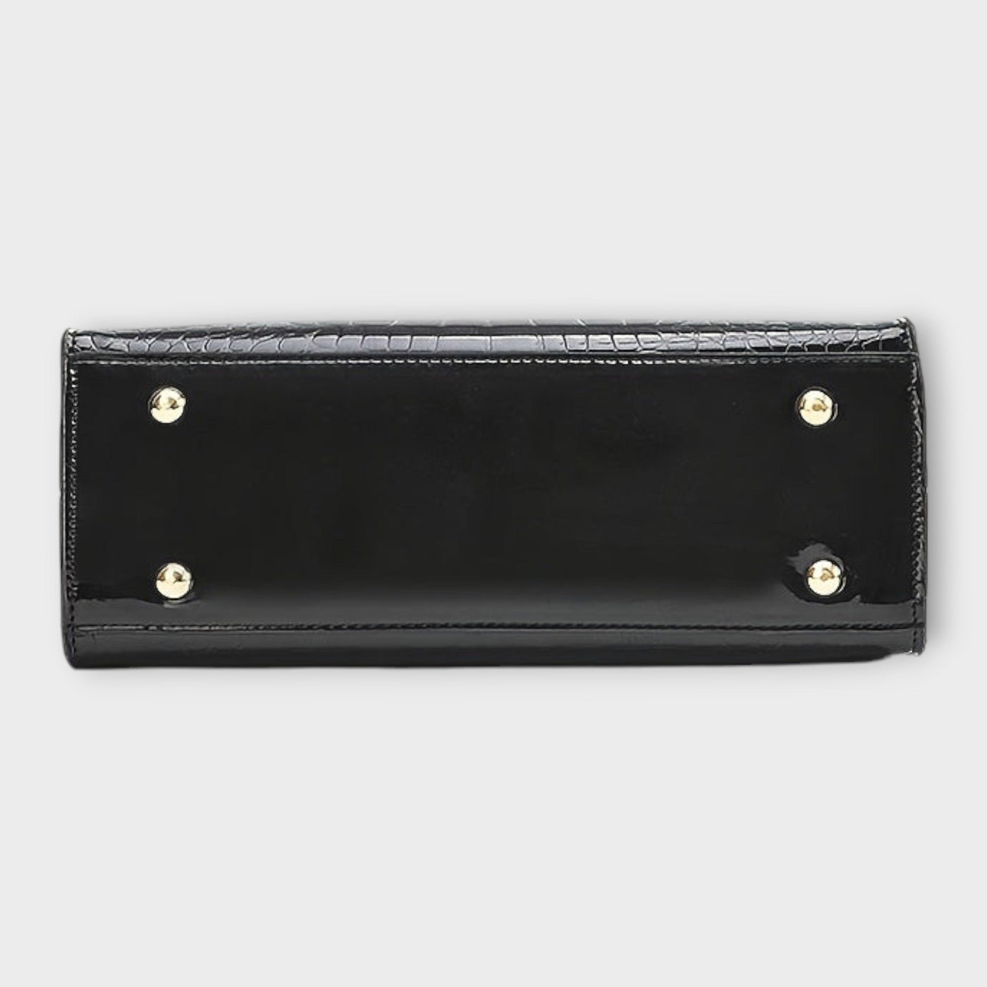 Sonata | Glossy Crocodile Pattern Handbag