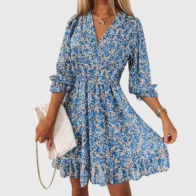Jana™ - Floral Puff Sleeve Dress
