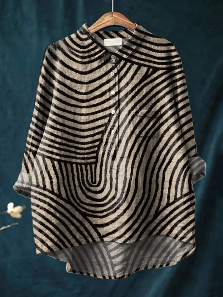 Bertin | Abstract Stripe Shirt