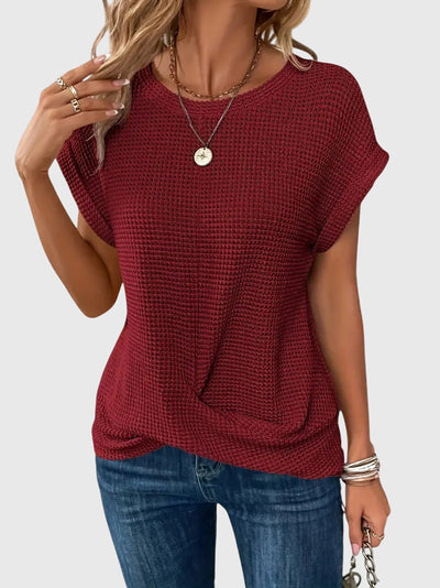 Celine™ - Elegant Blouse with Crew Neck