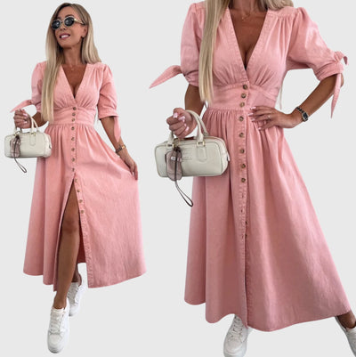 Violet™ - Elegant Denim Dress