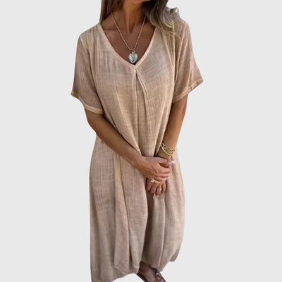 Sophia™ – Elegant Lightweight V-Neck Dress