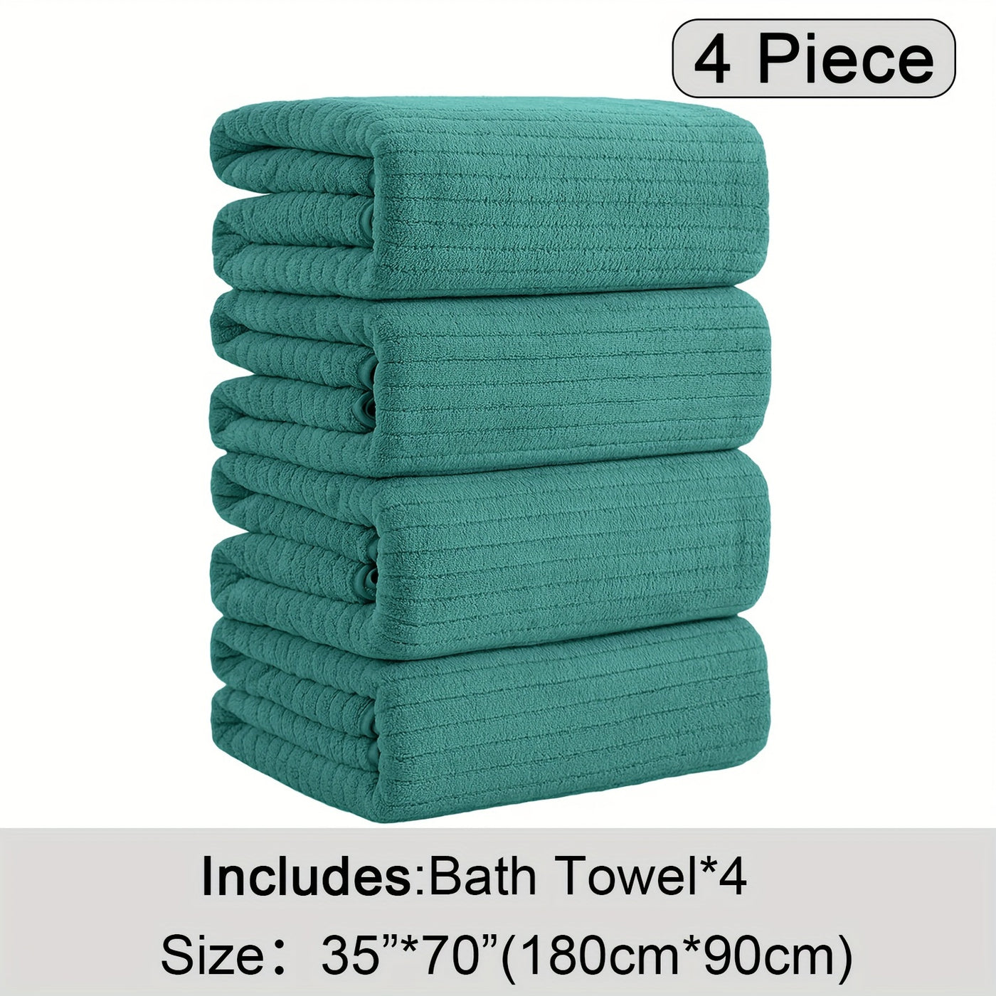 4 Pieces Soft Bath Towels