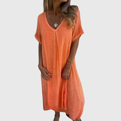 Sophia™ – Elegant Lightweight V-Neck Dress