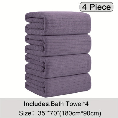 4 Pieces Soft Bath Towels