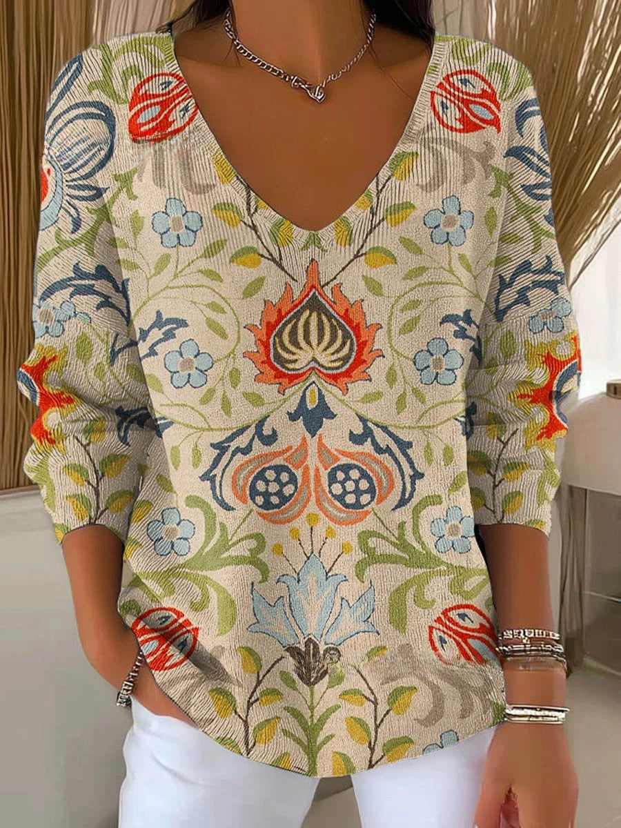 Jaleesa | Pullover with V-neck