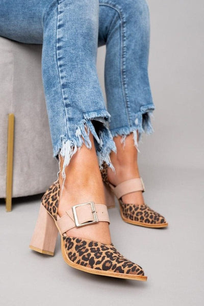 Augusta | Leopard Suede Heels
