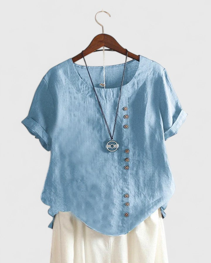 Diana™ - Comfortable Short Sleeve Blouse
