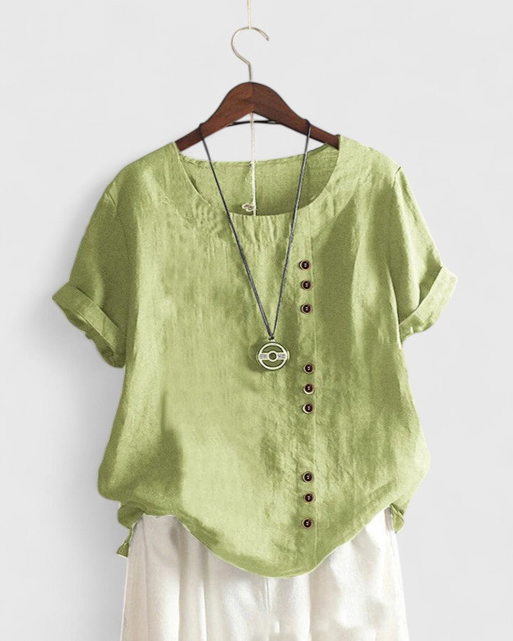 Diana™ - Comfortable Short Sleeve Blouse