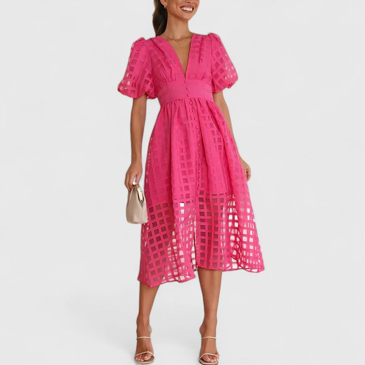 Clara™ - Elegant Midi Dress