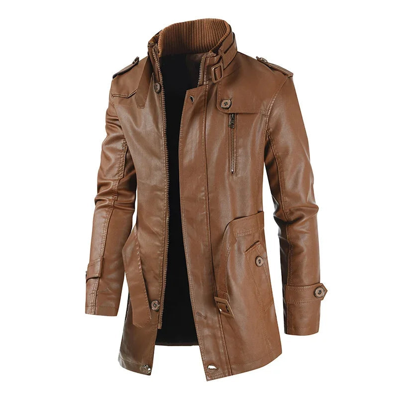 Jack | Long Leather Biker Jacket