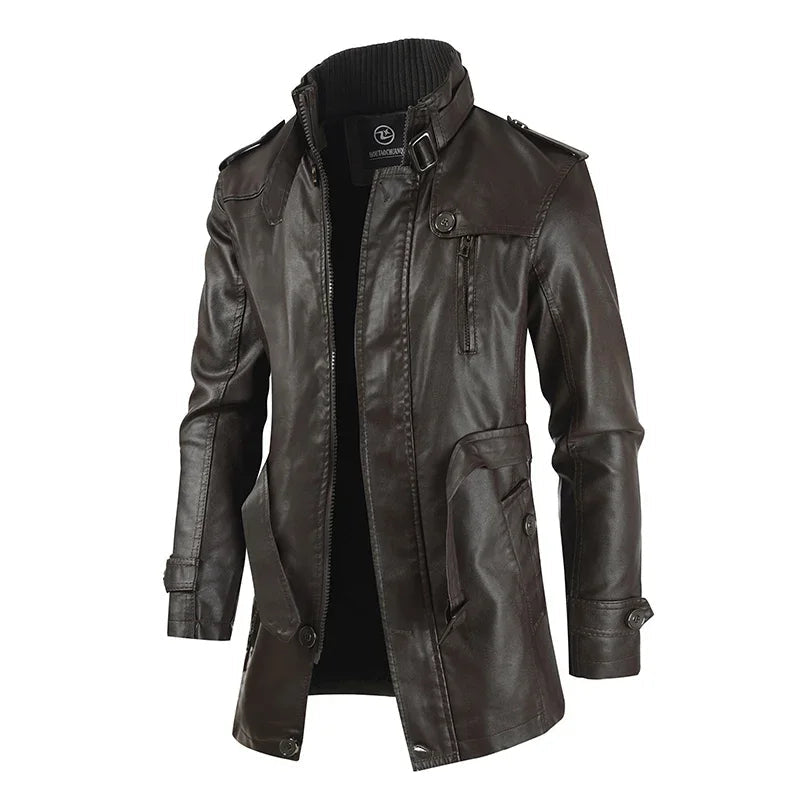 Jack | Long Leather Biker Jacket