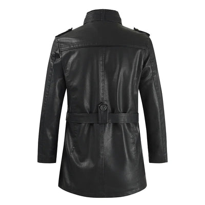 Jack | Long Leather Biker Jacket