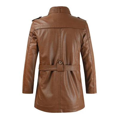 Walker | Long Leather Biker Jacket