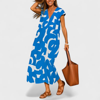 Aurora™ - Flowing V-Neck Dress