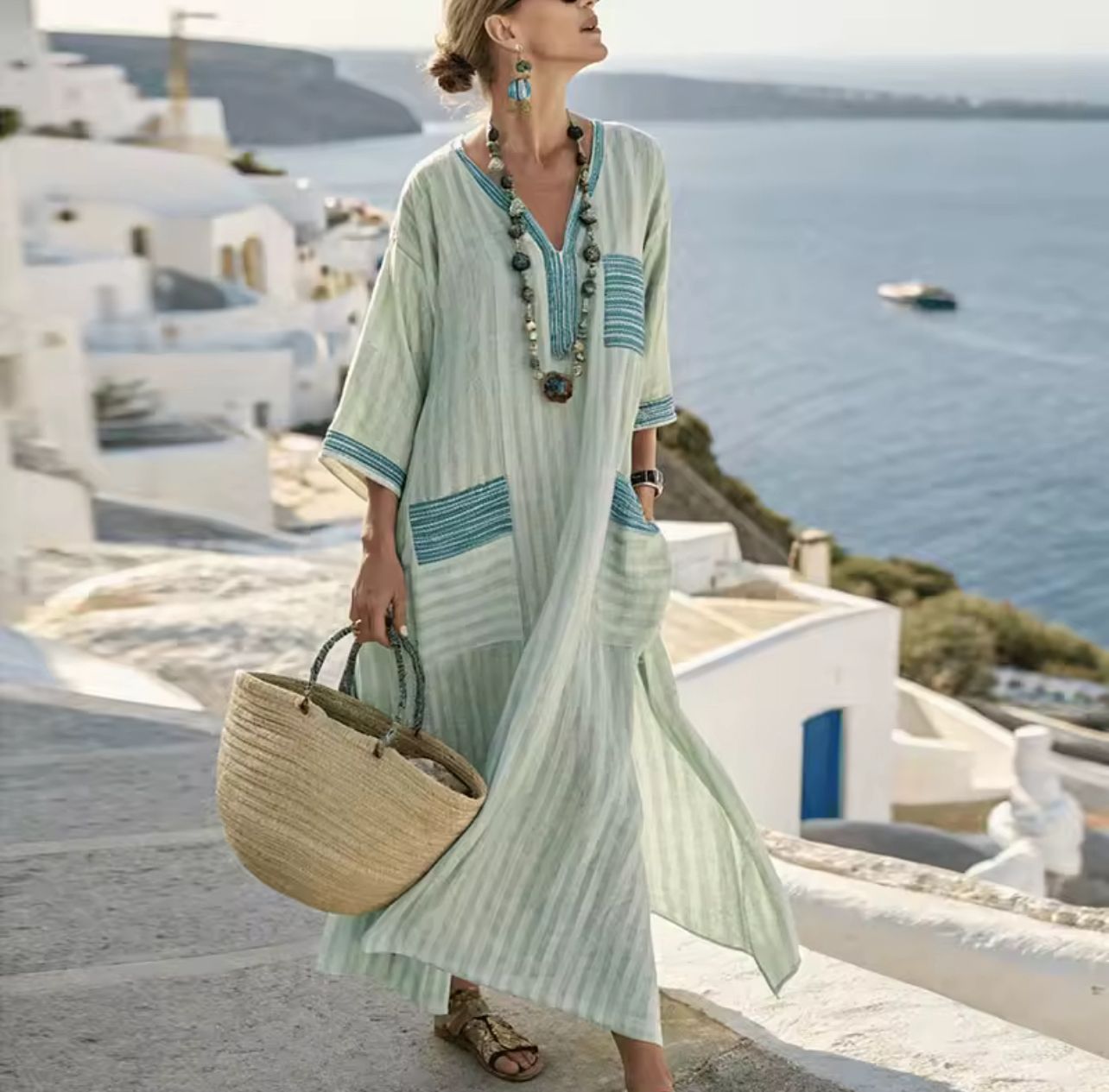 Marife | Long Strand Dress for a Stylish Summer Look