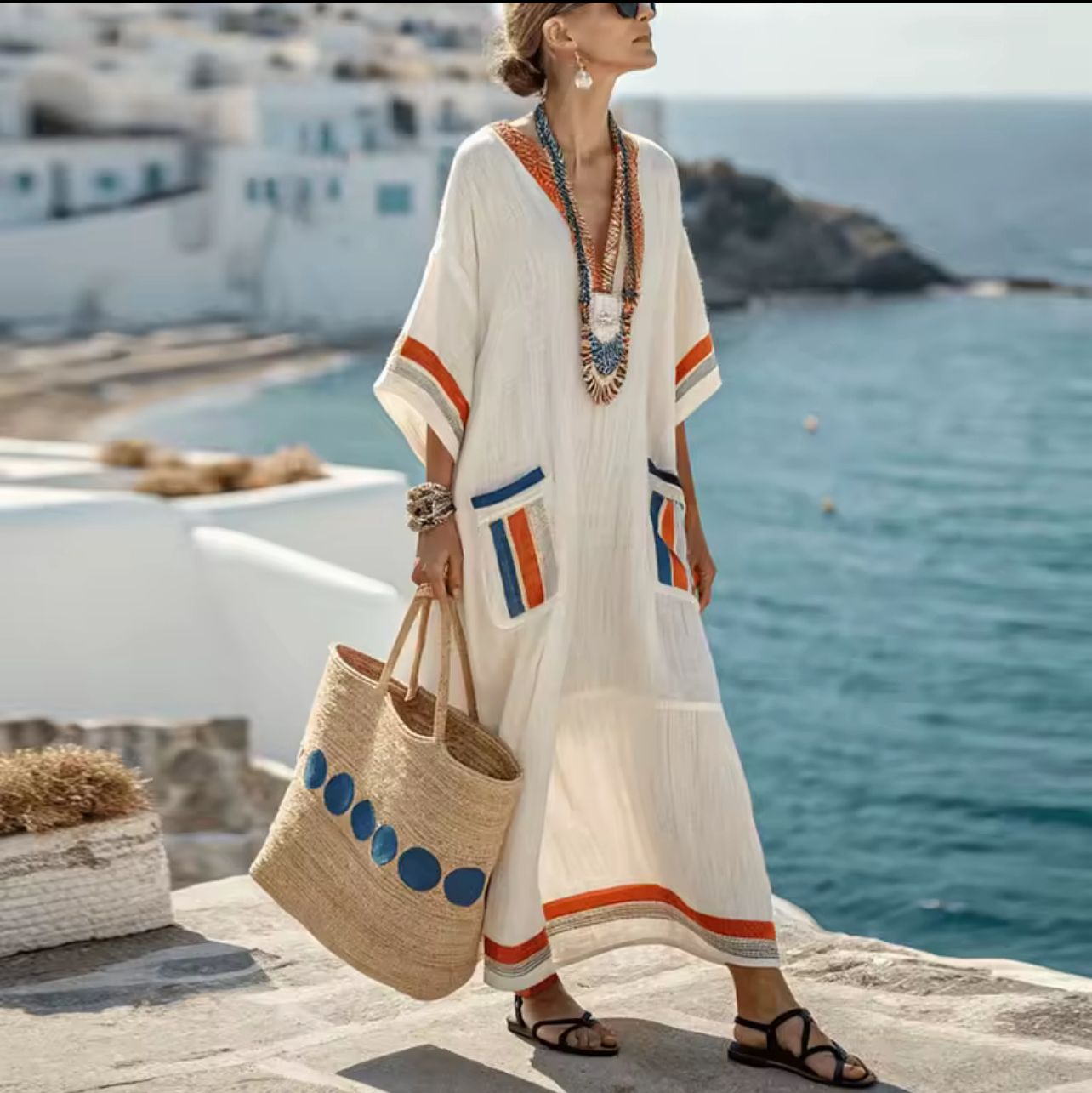 Marife | Long Strand Dress for a Stylish Summer Look