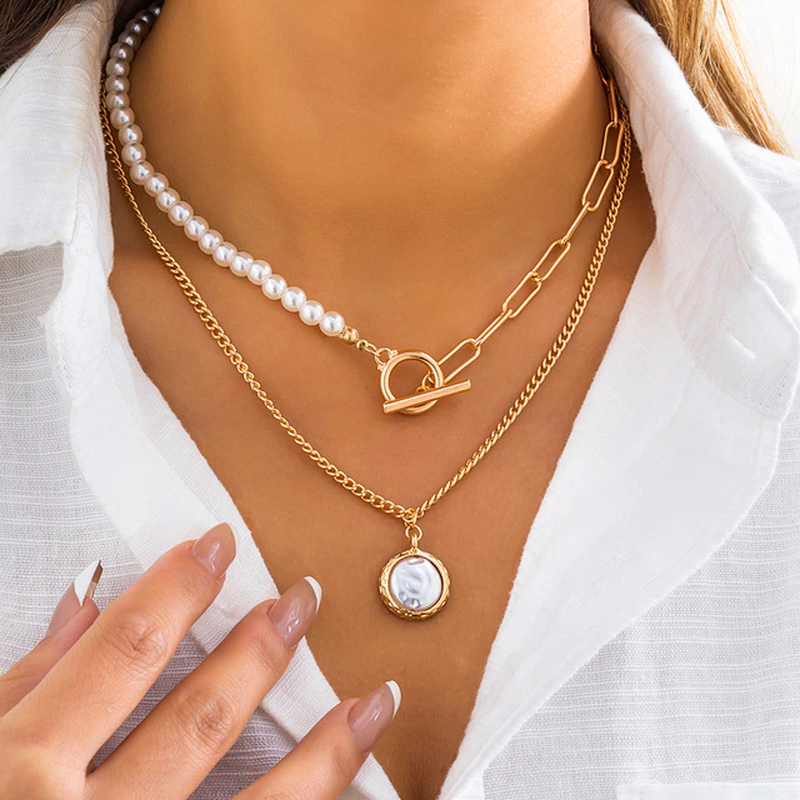 Tamar Vintage Pearl Necklace