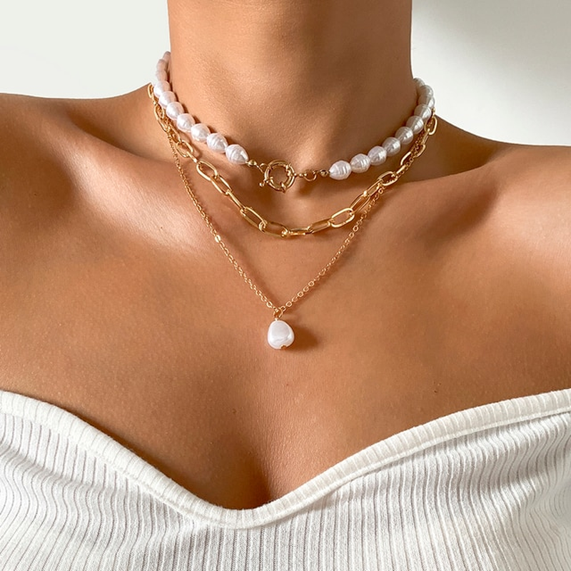 Tamar Vintage Pearl Necklace