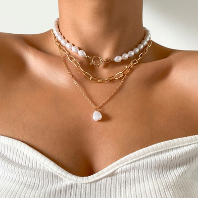 Tamar Vintage Pearl Necklace