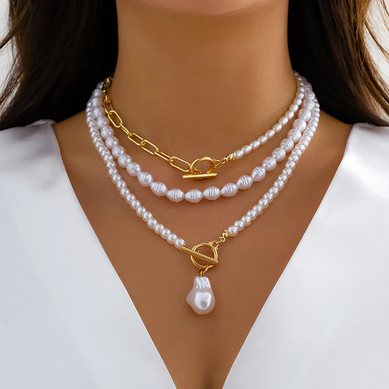 Tamar Vintage Pearl Necklace
