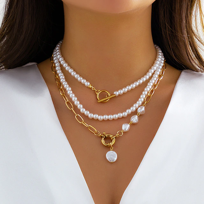 Tamar Vintage Pearl Necklace