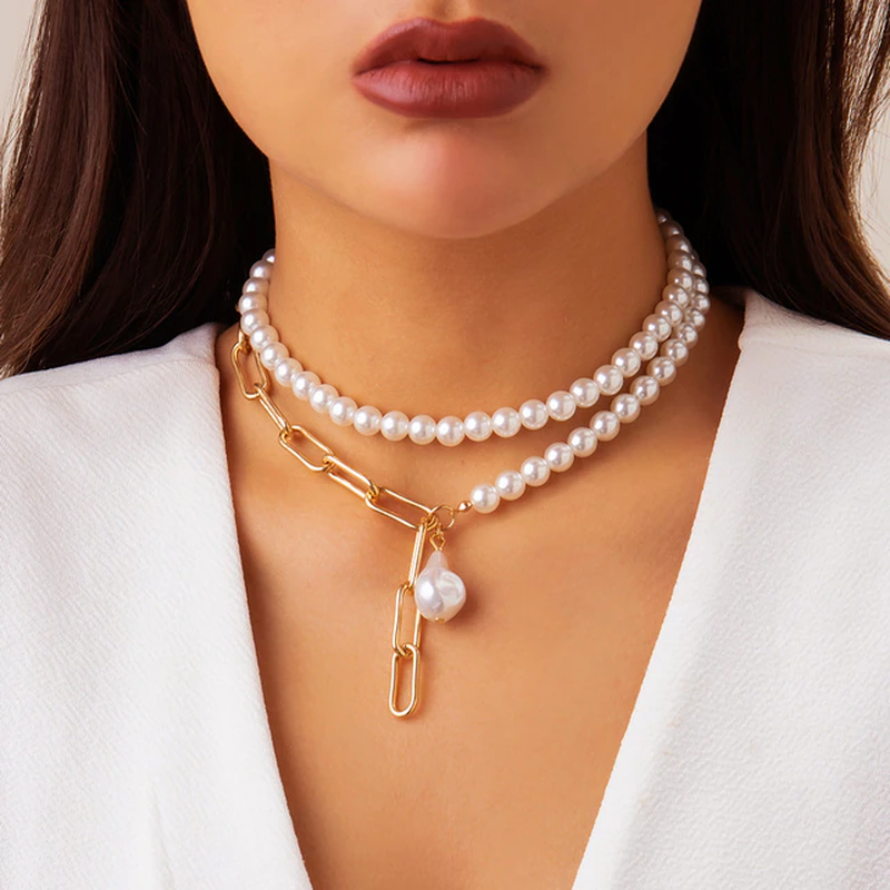 Tamar Vintage Pearl Necklace