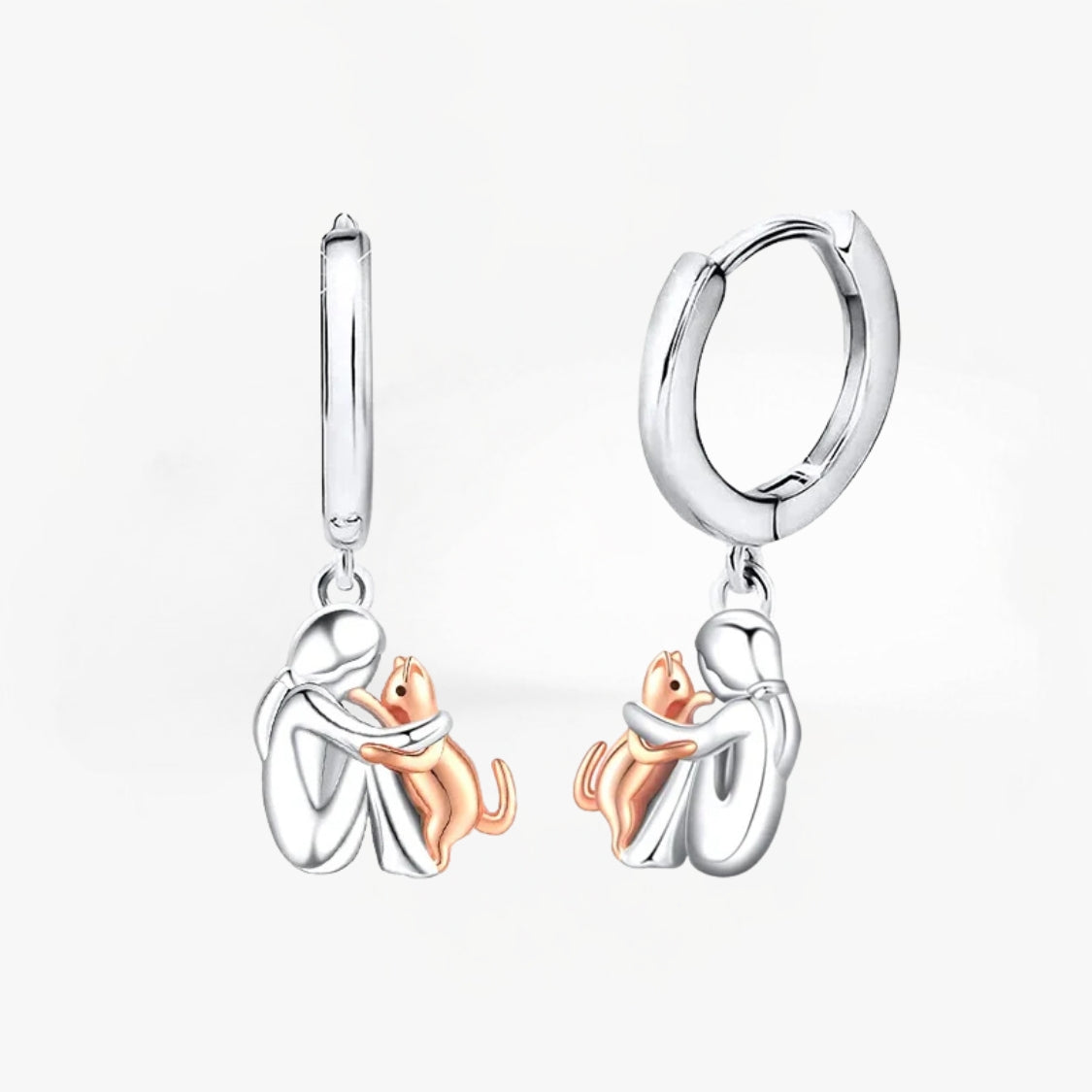 Flossie | Cat Icon Earrings (Round Closure)