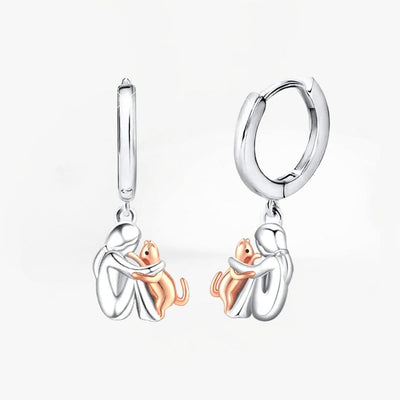 Flossie | Cat Icon Earrings (Round Closure)