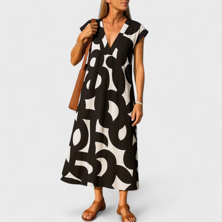 Aurora™ - Flowing V-Neck Dress