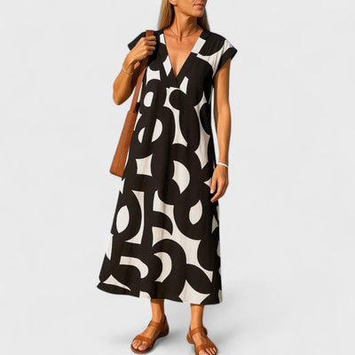 Aurora™ - Flowing V-Neck Dress